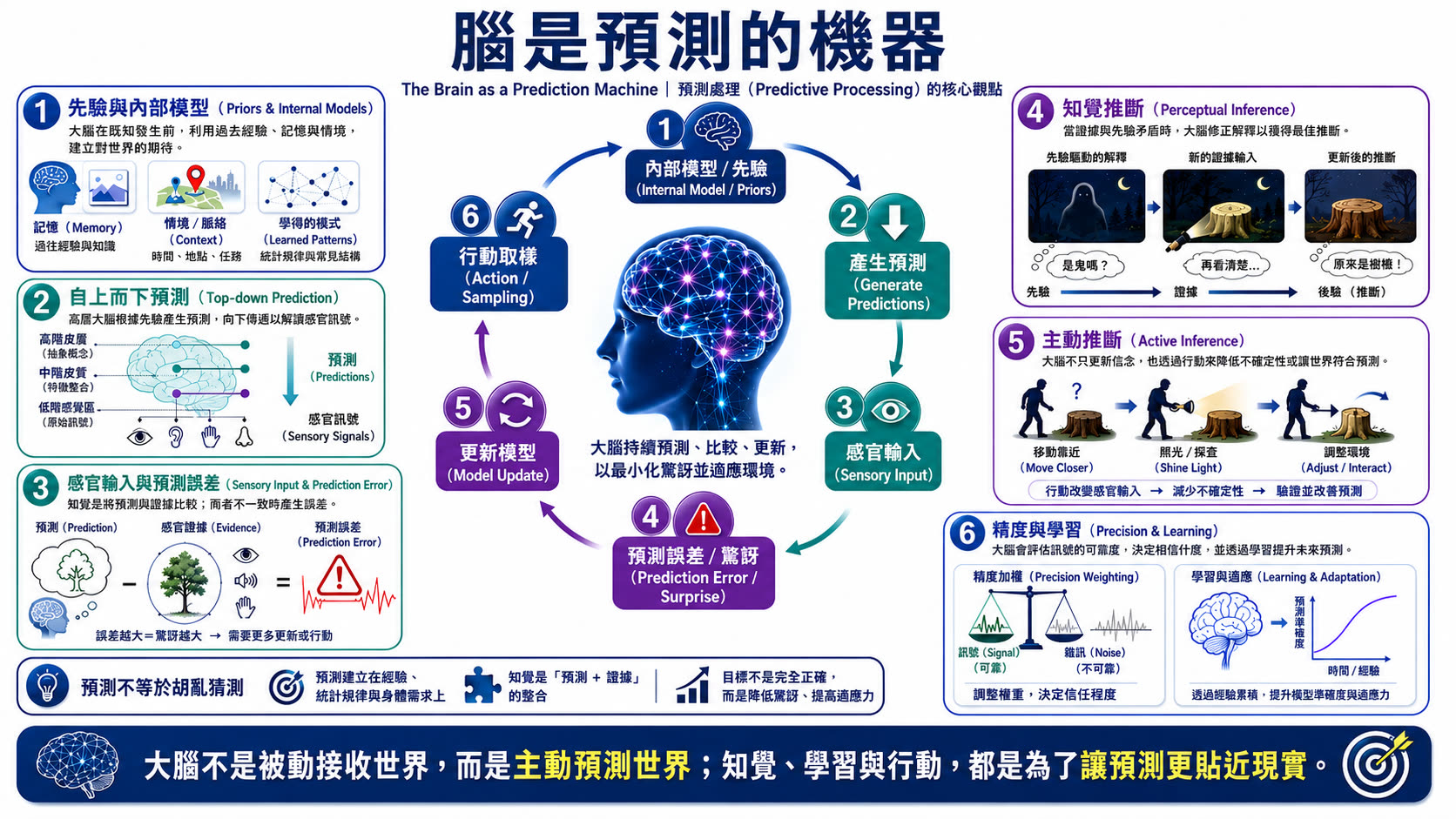 腦是預測的機器主題圖片