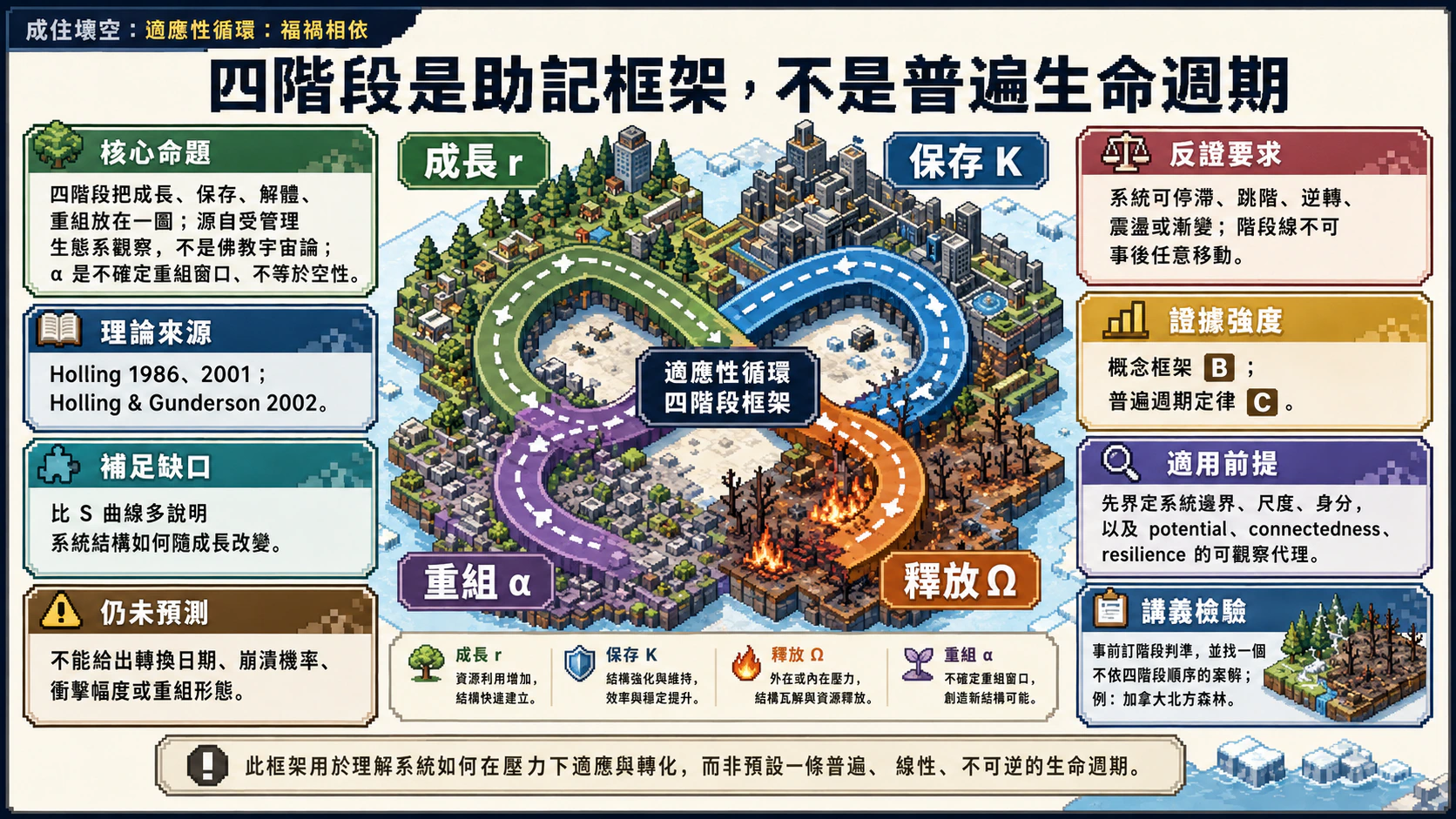 成住壞空：適應性循環與福禍相依總覽圖