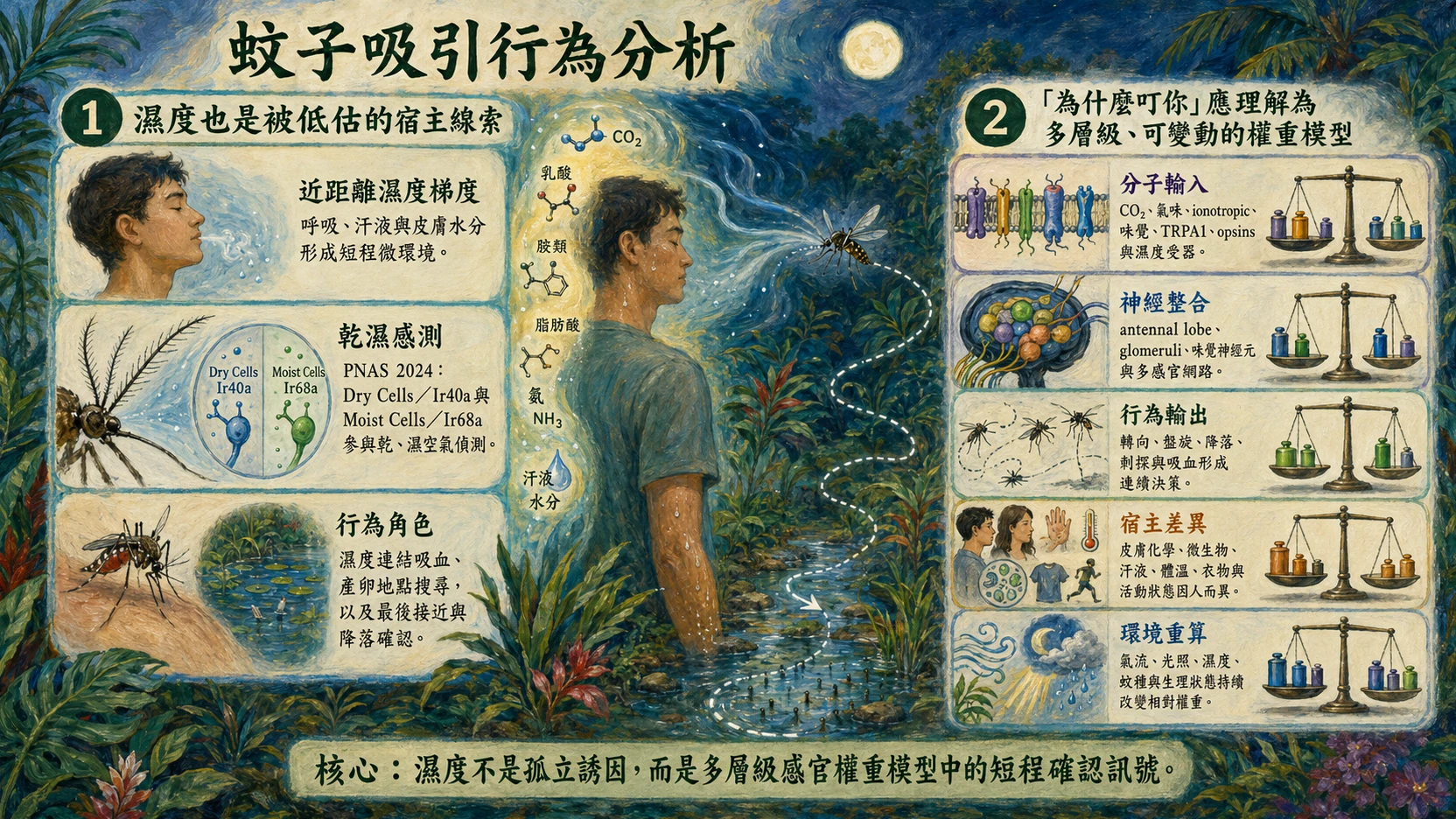 蚊子吸引行為分析總覽圖