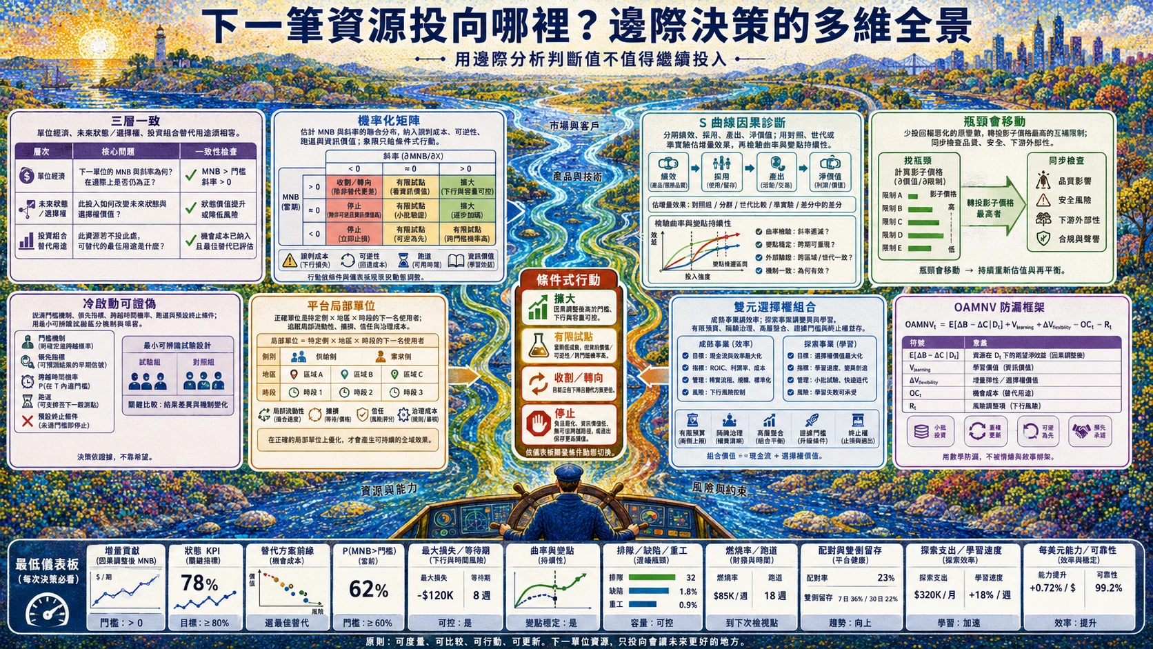 用邊際分析判斷值不值得繼續投入總覽圖