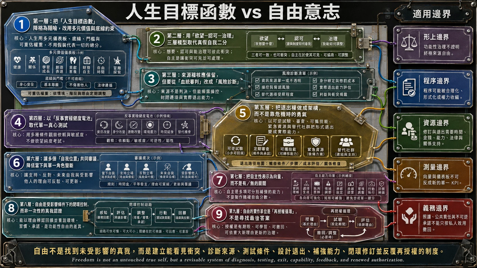 人生目標與自由意志總覽圖