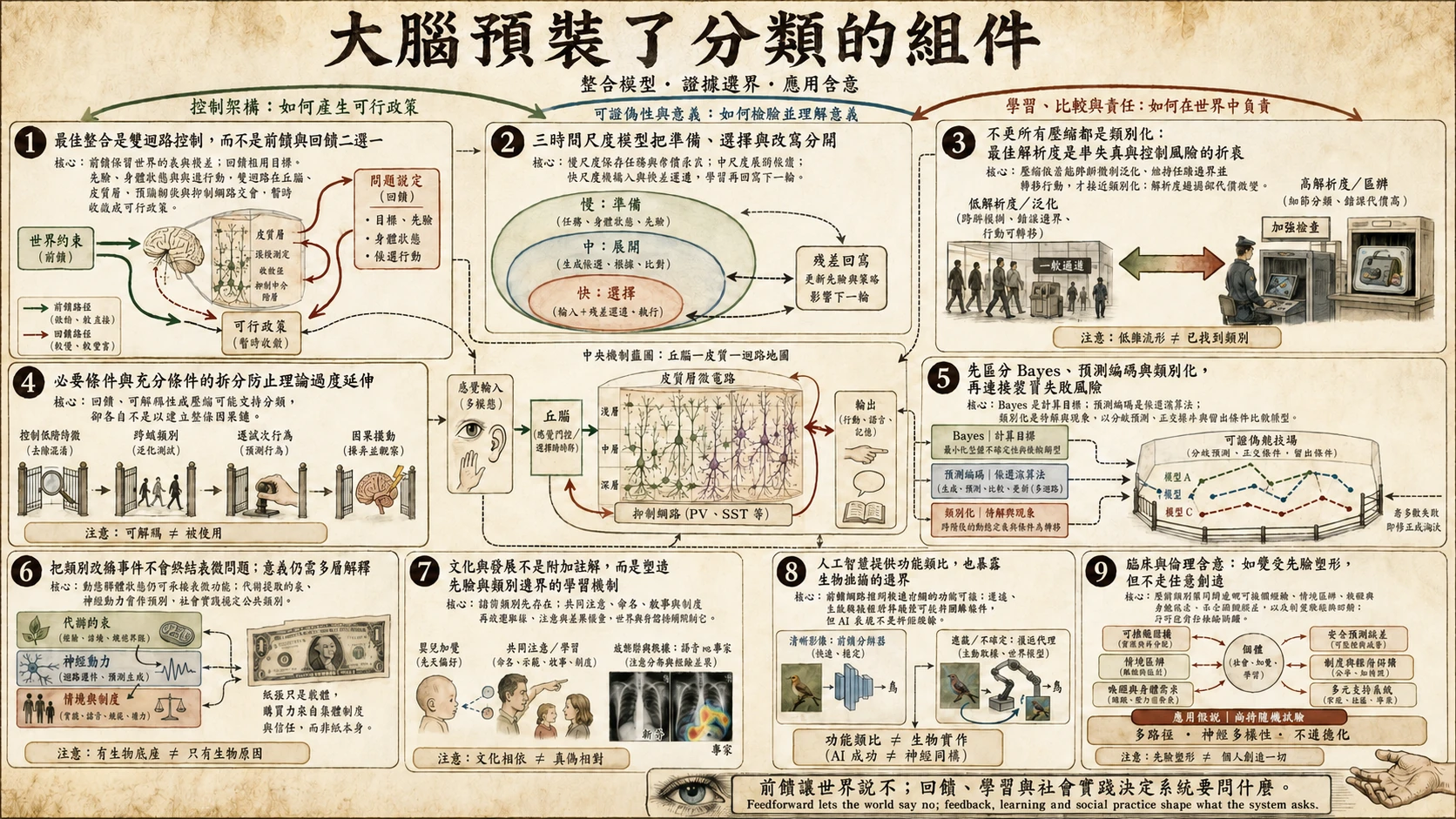 大腦是否預裝了分類的組件：雙迴路控制、文化學習與 AI 類比界線總覽